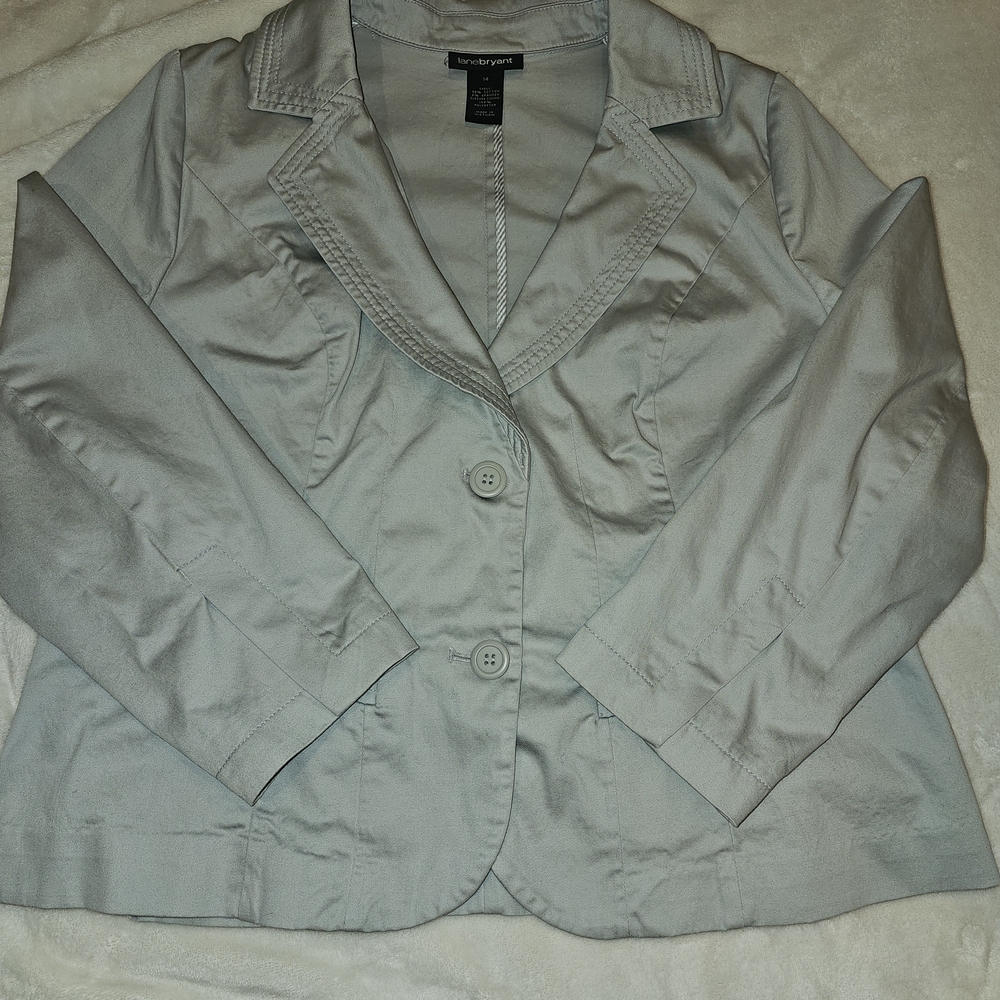 Lane‎ Bryant Women's Gray Jacket - Picture 3 of 14